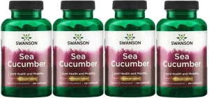 4 x Sea Cucumber 500 mg 100 kaps, Swanson