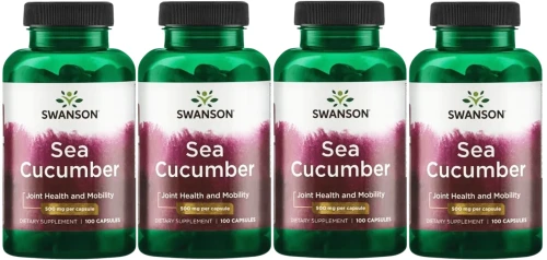 4 x Sea Cucumber 500 mg 100 kaps, Swanson.webp