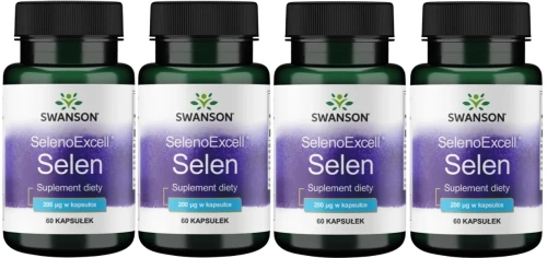 4 x SelenoExcell Selen 200mcg 60 kaps., Swanson.webp