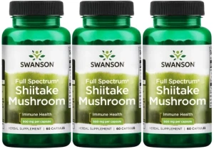 3 x FS Shiitake Mushroom - Shiitake grzybek 500mg 60 kaps., Swanson
