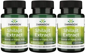 3 x Shilajit extract 60vkaps, Swanson