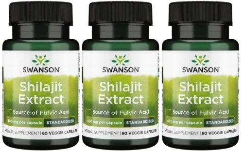 3 x Shilajit extract 60vkaps, Swanson.webp
