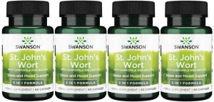 4 x St. John's Wort 60 kaps, Swanson