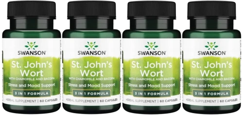 4 x St. John's Wort 60 kaps, Swanson.webp