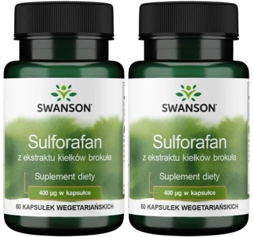 2 x Sulforafan 400mcg 60kaps, Swanson.webp