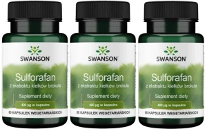 3 x Sulforafan 400mcg 60kaps, Swanson