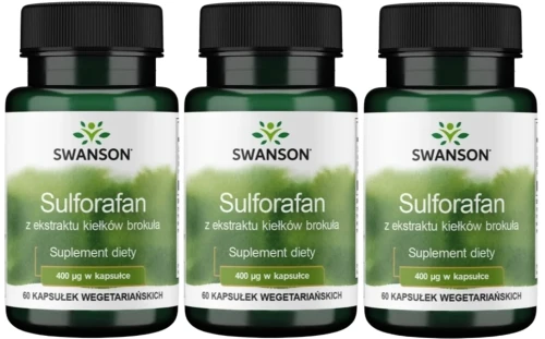 3 x Sulforafan 400mcg 60kaps, Swanson.webp