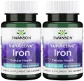 2 x SunActive Iron - Żelazo 15mg 90kaps, Swanson.webp
