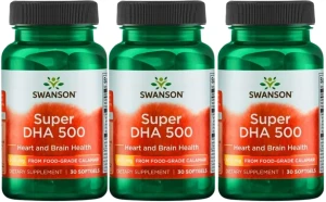 3 x Super DHA 500 30kaps, Swanson