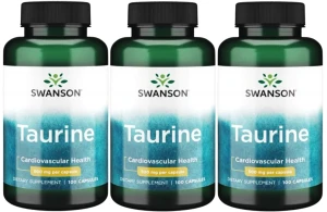 3 x Taurine - Tauryna 500mg 100 kaps, Swanson