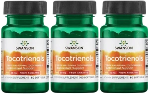 3 x Tocotrienols - Tokotrienole 50mg 60kaps , Swanson
