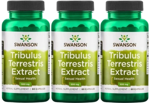 3 x Tribulus Terrestris Extract 500mg 60kaps, Swanson.webp