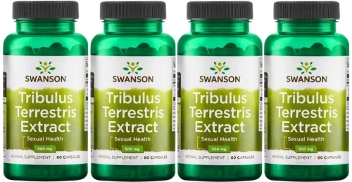 4 x Tribulus Terrestris Extract 500mg 60kaps, Swanson.webp