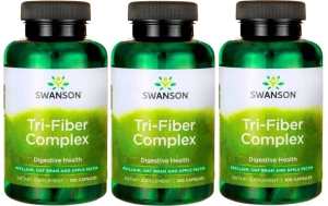 3 x Tri-Fiber Complex 100kaps, Swanson