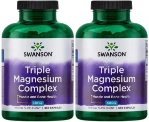 2 x Triple Magnesium Complex 300 kaps, Swanson
