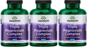 3 x Triple Magnesium Complex 300 kaps, Swanson