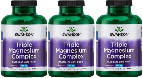 3 x Triple Magnesium Complex 300 kaps, Swanson.webp