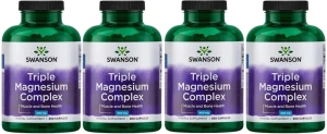 4 x Triple Magnesium Complex 300 kaps, Swanson