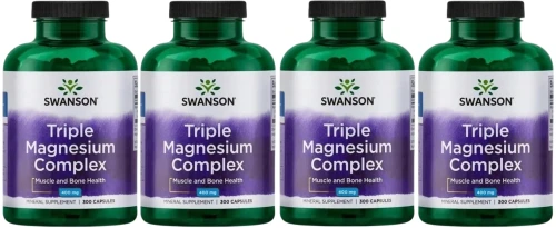 4 x Triple Magnesium Complex 300 kaps, Swanson.webp