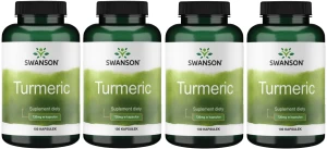 4 x Turmeric 720mg 100kaps, Swanson