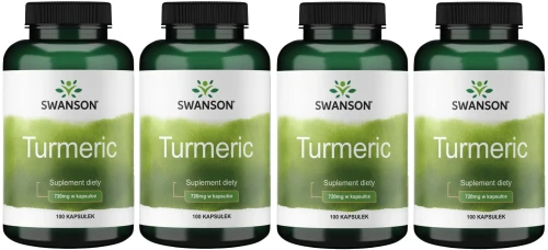 4 x Turmeric 720mg 100kaps, Swanson.webp
