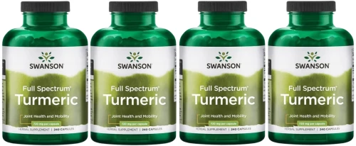 4 x Turmeric 720mg 240kaps, Swanson.webp