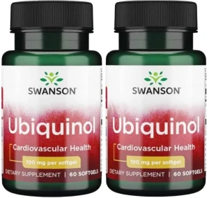 2 x Ubiquinol 100mg 60sgels, Swanson