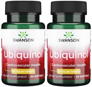 2 x Ubiquinol 50mg 60sgels, Swanson
