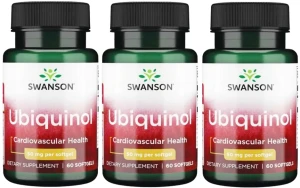 3 x Ubiquinol 50mg 60sgels, Swanson
