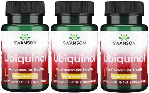3 x Ubiquinol 50mg 60sgels, Swanson.webp