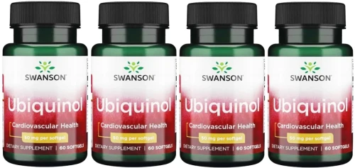 4 x Ubiquinol 50mg 60sgels, Swanson.webp