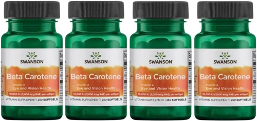 4 x Beta Carotene 10.000IU 250kaps, Swanson.webp