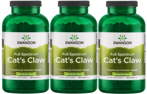 3 x Cat's Claw 500mg 250 kaps, Swanson