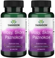 2 x Włosy, skóra paznokcie 60tab, Swanson.webp