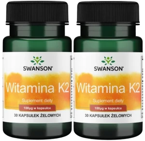 2 x Witamina K2 100mcg 30 kaps, Swanson
