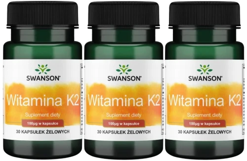 3 x Witamina K2 100mcg 30 kaps, Swanson.webp