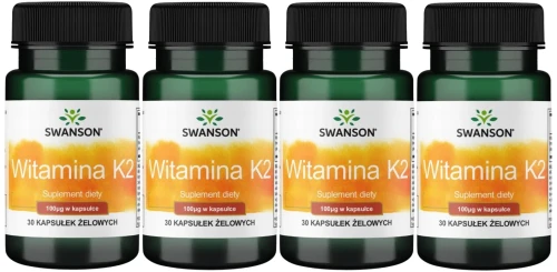 4 x Witamina K2 100mcg 30 kaps, Swanson.webp