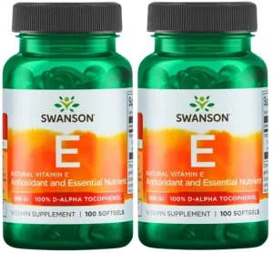 2 x E-400 Naturalna Witamina E 400IU 100kaps, Swanson