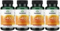 4 x E-400 Mieszanka tokoferoli Witamina E 400IU 100sgels, Swanson.webp