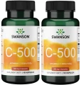 2 x C-500 Witamina C z Dziką różą 100kaps, Swanson.webp