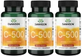 3 x C-500 Witamina C z Dziką różą 100kaps, Swanson.webp