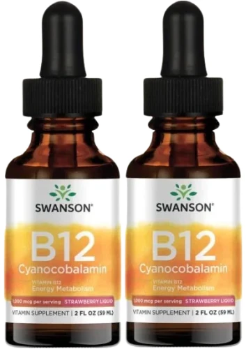2 x B12 Cyanocobalamin - Witamina B-12 w płynie 59ml, Swanson.webp