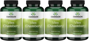4 x Vitex (Chasteberry)  400mg 120kaps, Swanson