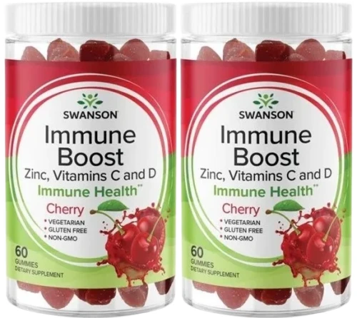 2 x Immune Boost  smak wiśniowy 60 gumisiów, Swanson.webp
