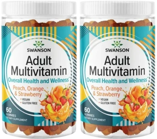 2 x Adult Multivitamin - Żelki multiwitaminowe dla dorosłych 60gumi, Swanson.webp