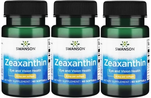 3 x Zeaxanthin Eye and Vision -  Zeaksantyna  4mg 60kaps, Swanson.webp