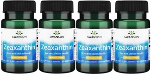 4 x Zeaxanthin Eye and Vision -  Zeaksantyna  4mg 60kaps, Swanson