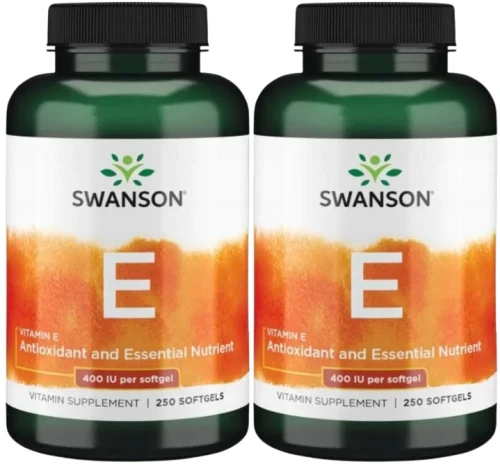 2 x E Natural Vitamin E - Witamina E Naturalna 400IU 250kaps, Swanson.webp