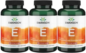 3 x E Natural Vitamin E - Witamina E Naturalna 400IU 250kaps, Swanson