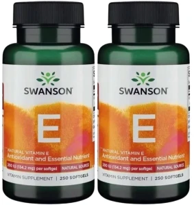 2 x Witamina E Naturalna 200IU 250kaps, Swanson